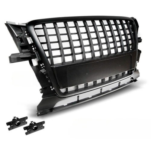 Grille de calandre pour Audi Q5 de 2008 a 09/2012 look Sport noir Matt