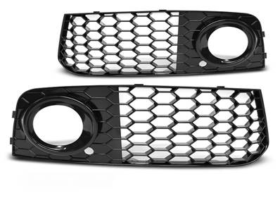 Paire de grille antibrouillard Audi A4 B8 08-11 noir