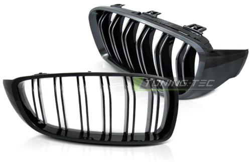 Grilles calandre BMW serie 4 F32, F33, F36 13-20 Look sport noir glossy