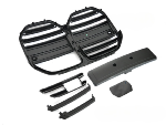Grille de calandre avant BMW Serie 4 G26 Gran Coupe de 2021 a 2025 Noir matt