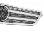 Grille calandre Mercedes classe C W204 de 2007 a 2014 Look CL Argent chrome