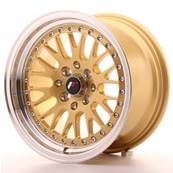Jante JAPAN RACING JR10 15" x 8" 4x100/114,3 ET15 Gold Machined Lip