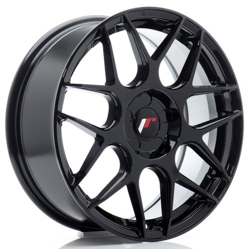 Jante JR Wheels JR18 17x7 ET20-40 - 5 trous sur mesure - Noir brillant