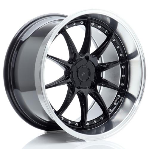 Jante JR Wheels JR41 19x11 ET12-25 Blank Glossy Black w/Machined Lip