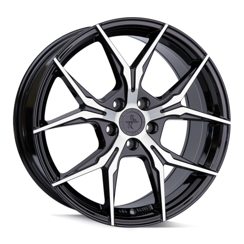 Jante Keskin KT19N 19x8.5 ET30 5/112 BLACK FRONT POLISH