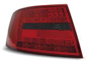 Paire de feux arriere Audi A6 C6 berline 04-08 LED rouge fume
