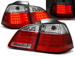 Paire de feux arriere BMW serie 5 E61 break de 2004 a 2007 LED rouge et blanc
