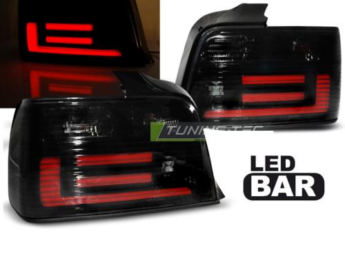 Paire de feux arriere BMW serie 3 E36 Berline 90-99 LED BAR fume