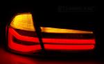 Paire de feux arriere BMW serie 3 F30 Berline 11-15 LED BAR Rouge Fume