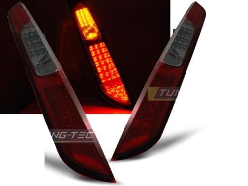 Paire de feux arriere Ford Focus 2 08-10 FULL LED rouge fume