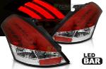 Paire de feux arriere Suzuki Swift 10-17 LED BAR Rouge Blanc