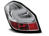 Paire de feux arriere Skoda Fabia 2 07-14 LED BAR chrome