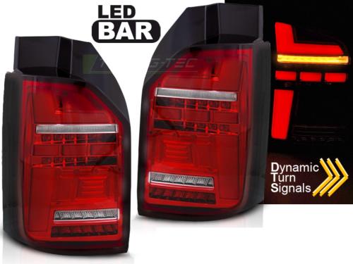 Paire de feux arriere VW T6 15-19 Full LED Cligno Dyn Rouge Blanc