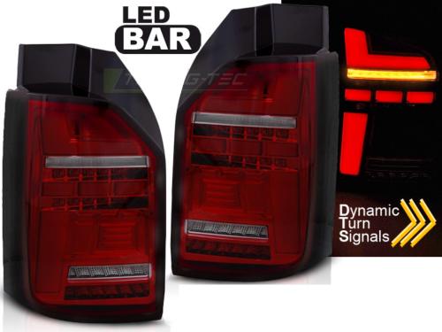 Paire de feux arriere VW T6 15-21 Full LED Cligno Dyn Rouge Fume