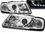 Paire de feux phares Audi A3 8L de 1996 a 2000 Daylight DRL led chrome