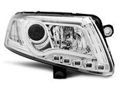 Paire de feux phares Audi A6 4F de 2004 a 2008 Tubelight led DRL chrome