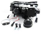 Paire de phares BMW serie 3 E46 Berline de 2001 a 2005 angel eyes led noir