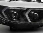 Paire de feux phares BMW serie 4 F32 / F33 de 2013 a 2017 Xenon LED DRL Noir