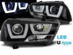 Paire de feux phares Dodge Charger LX 2 11-15 led U-type noir