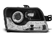 Paire de feux phares Fiat Panda 03-08 Daylight led noir