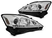 Paire de feux phares Lexus IS 06-13 Daylight DRL led chrome