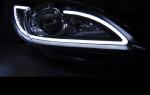 Paire de feux phares Mazda 3 09-13 Daylight LED LTI noir