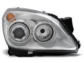 Paire de feux phares Opel Astra H 04-09 angel eyes chrome