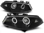 Paire de feux phares Renault Megane 02-05 angel eyes noir