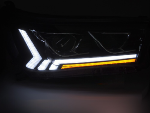 Paire de feux phares Toyota Hilux 16-20 FULL LED LTI DRL DYN Noir