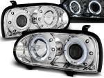 Paire de feux phares VW Golf 3 91-97 angel eyes chrome