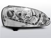 Paire de feux phares VW Golf 5 03-08 xenon Daylight led chrome