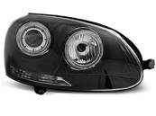 Paire de feux phares VW Golf 5 de 2003 a 2009 angel eyes noir