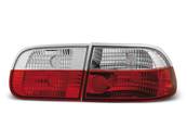 Paire de feux arriere Honda Civic 91-95 rouge blanc