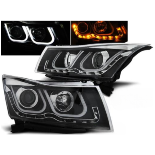 Paire de feux phares Chevrolet Cruze 09-12 Daylight led noir