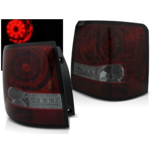 Paire de feux arriere Range Rover Sport 05-09 LED rouge fume