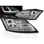 Paire de feux phares Audi TT 8J de 2006 a 2010 Xenon Led DRL chrome AFS
