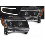 Paire de feux phares Jeep Grand Cherokee de 2011 a 2013 LED LTI Noir