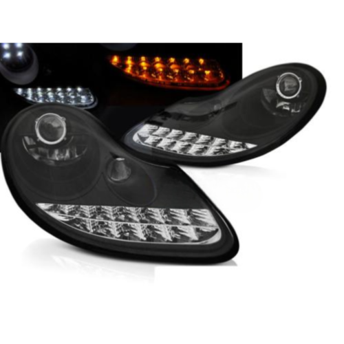 Paire de feux phares Porsche Boxster 96-04 Daylight LED Noir