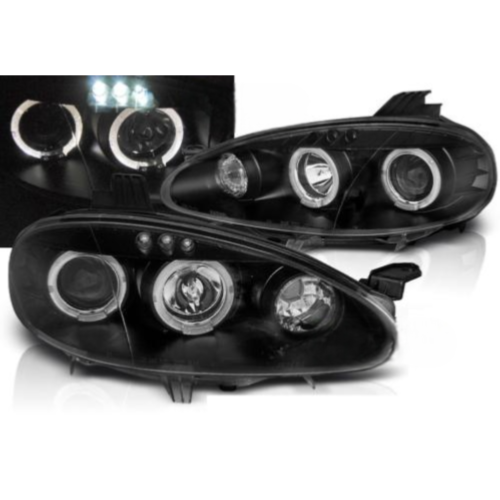 Paire de feux phares Mazda MX5 01-05 Angel Eyes noir