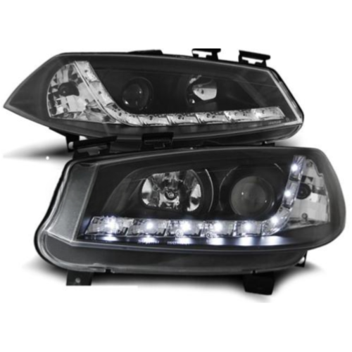 Paire de feux phares Renault Megane 02-05 Daylight led noir