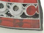 Paire de feux arrière Audi A3 8P 2003 a 2008 Chrome Rouge