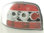 Paire de feux arrire Audi A3 8P 2003 a 2008 Chrome Rouge