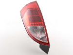 Paire de feux arrière Ford Focus 1998 a 2004 Rouge Chrome Led