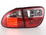 Paire de feux arrire Seat Leon 1M 1999 a 2005 Rouge Chrome Led