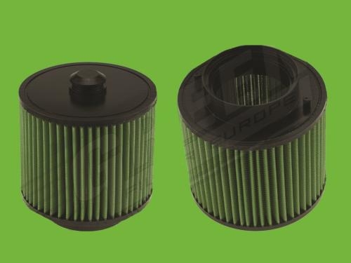 Filtre a air Green pour Audi A6 C6 de 2004 a 2008 2.7L TDI V6-180cv