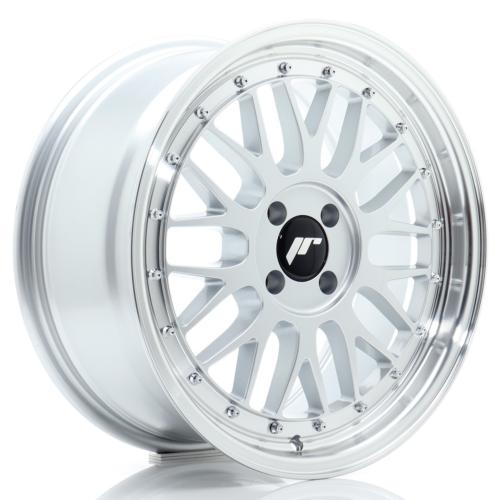 Jante JR Wheels JR23 17x8 ET35- 4X100 - Hyper Silver w/ Machined Lip