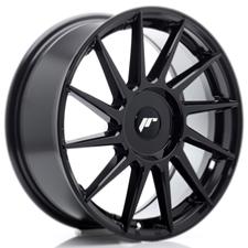 Jante JR Wheels JR22 17x8 ET20-45 - Trous sur mesure - Noir Brillant