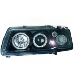 Paire de Phares Angel Eyes Audi A3 8L 1996 a 2000 Noir