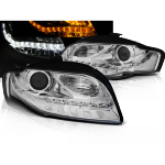 Paire de feux phares Audi A4 B7 de 2004 a 2008 Daylight cligno led chrome