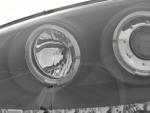 Paire de feux phares Angel Eyes VW Golf 5 1K 03-08 noir
